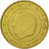 Belgium, 10 Euro Cent, 2001, MS(63), Brass, KM:227