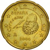Spain, 20 Euro Cent, 2006, MS(63), Brass, KM:1044