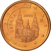 Spain, 5 Euro Cent, 2000, MS(63), Copper Plated Steel, KM:1042