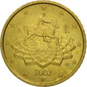 Italie, 50 Euro Cent, 2002, SPL, Laiton, KM:215