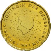 Netherlands, 20 Euro Cent, 2011, MS(63), Brass, KM:269