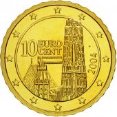 Autriche, 10 Euro Cent, 2004, SPL, Laiton, KM:3085
