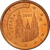 Espagne, 5 Euro Cent, 2002, SPL, Copper Plated Steel, KM:1042