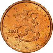 Finlande, 5 Euro Cent, 2001, SPL, Copper Plated Steel, KM:100