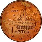 Grce, Euro Cent, 2007, SPL, Copper Plated Steel, KM:181
