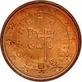 Portugal, Euro Cent, 2008, MS(63), Copper Plated Steel, KM:740