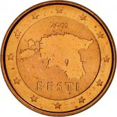 Estonia, Euro Cent, 2011, MS(63), Copper Plated Steel