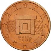 Malta, 2 Euro Cent, 2008, MS(63), Copper Plated Steel, KM:126