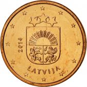 Latvia, Euro Cent, 2014, MS(63), Copper Plated Steel, KM:150