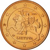 Lithuania, 5 Euro Cent, 2015, MS(63), Copper Plated Steel