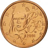 France, 5 Euro Cent, 2001, FDC, Copper Plated Steel, KM:1284