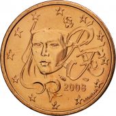 France, 5 Euro Cent, 2008, MS(65-70), Copper Plated Steel, KM:1284