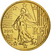 France, 50 Euro Cent, 2015, FDC, Laiton
