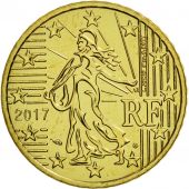 France, 50 Euro Cent, 2017, MS(65-70), Brass