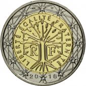 France, 2 Euro, 2016, MS(65-70), Bi-Metallic