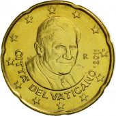 VATICAN CITY, 20 Euro Cent, 2011, MS(65-70), Brass, KM:386