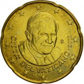 Cit du Vatican, 20 Euro Cent, 2012, FDC, Laiton, KM:386