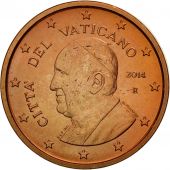 Cit du Vatican, Euro Cent, 2014, FDC, Copper Plated Steel