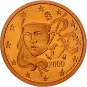 France, Euro Cent, 2000, BE, Copper Plated Steel, KM:1282