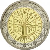 France, 2 Euro, 2004, BE, Bi-Metallic, KM:1289