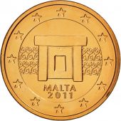 Malte, Euro Cent, 2011, SPL, Copper Plated Steel, KM:125