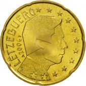 Luxembourg, 20 Euro Cent, 2004, MS(65-70), Brass