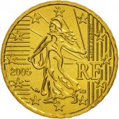 France, 10 Euro Cent, 2005, FDC, Laiton, KM:1285