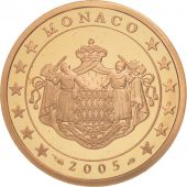 Monaco, 5 Euro Cent, 2005, BE, Copper Plated Steel, KM:169