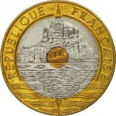 France, Mont Saint Michel, 20 Francs, 1996, Paris, FDC, Tri-Metallic, KM:1008.2