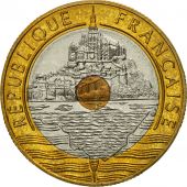 France, Mont Saint Michel, 20 Francs, 1996, Paris, MS(65-70), Tri-Metallic