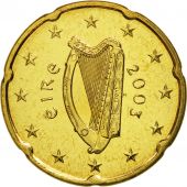 IRELAND REPUBLIC, 20 Euro Cent, 2003, FDC, Laiton, KM:36