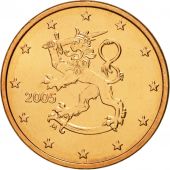 Finlande, 5 Euro Cent, 2005, FDC, Copper Plated Steel, KM:100