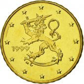 Finland, 10 Euro Cent, 1999, MS(65-70), Brass, KM:101