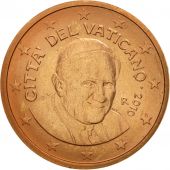 VATICAN CITY, Euro Cent, 2010, MS(65-70), Copper Plated Steel, KM:375