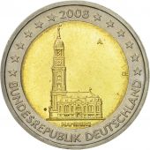 GERMANY - FEDERAL REPUBLIC, 2 Euro, Hambourg, 2008, MS(63), Bi-Metallic, KM:261