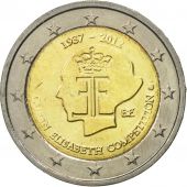 Belgium, 2 Euro, Queen Elizabeth, 2012, MS(63), Bi-Metallic