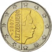 Luxembourg, 2 Euro, 2007, MS(60-62), Bi-Metallic, KM:93