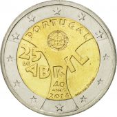 Portugal, 2 Euro, Revolution Oeillets, 2014, SPL, Bi-Metallic