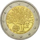 Portugal, 2 Euro, European Union President, 2007, MS(63), Bi-Metallic, KM:772