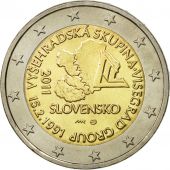 Slovakia, 2 Euro, Visegrad, 2011, MS(63), Bi-Metallic, KM:114