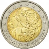 Italy, 2 Euro, European Constitution, 2005, MS(63), Bi-Metallic, KM:245