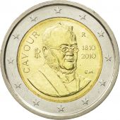 Italy, 2 Euro, Comte de Cavour, 2010, MS(63), Bi-Metallic, KM:328