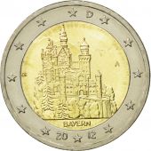 GERMANY - FEDERAL REPUBLIC, 2 Euro, BAYERN, 2012, MS(63), Bi-Metallic, KM:305