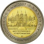 Rpublique fdrale allemande, 2 Euro, Mecklembourg, 2007, SPL, Bi-Metallic