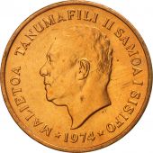 Samoa, 2 Sene, 1974, MS(65-70), Bronze, KM:13