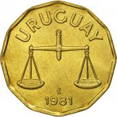 Uruguay, 50 Centesimos, 1981, Santiago, MS(65-70), Aluminum-Bronze