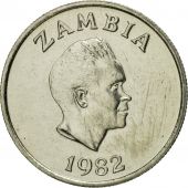Zambie, 5 Ngwee, 1982, British Royal Mint, FDC, Copper-nickel, KM:11
