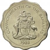 Bahamas, Elizabeth II, 10 Cents, 1982, Franklin Mint, FDC, Copper-nickel, KM:61