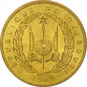 Djibouti, 10 Francs, 1983, Paris, MS(65-70), Aluminum-Bronze, KM:23