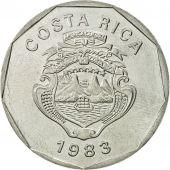 Costa Rica, 20 Colones, 1983, MS(65-70), Stainless Steel, KM:216.1